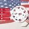 48pcs 4th of July Paper Plates, 7 Inch Red White Blue Patriotic Dessert Plates Disposable American Flag USA Party Plate Tableware Set Party Decorations for Fourth of July Memorial Day Independence Day